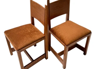Two Art Deco Modernist Side Chairs by Hendrik Wouda for Pander, 1924